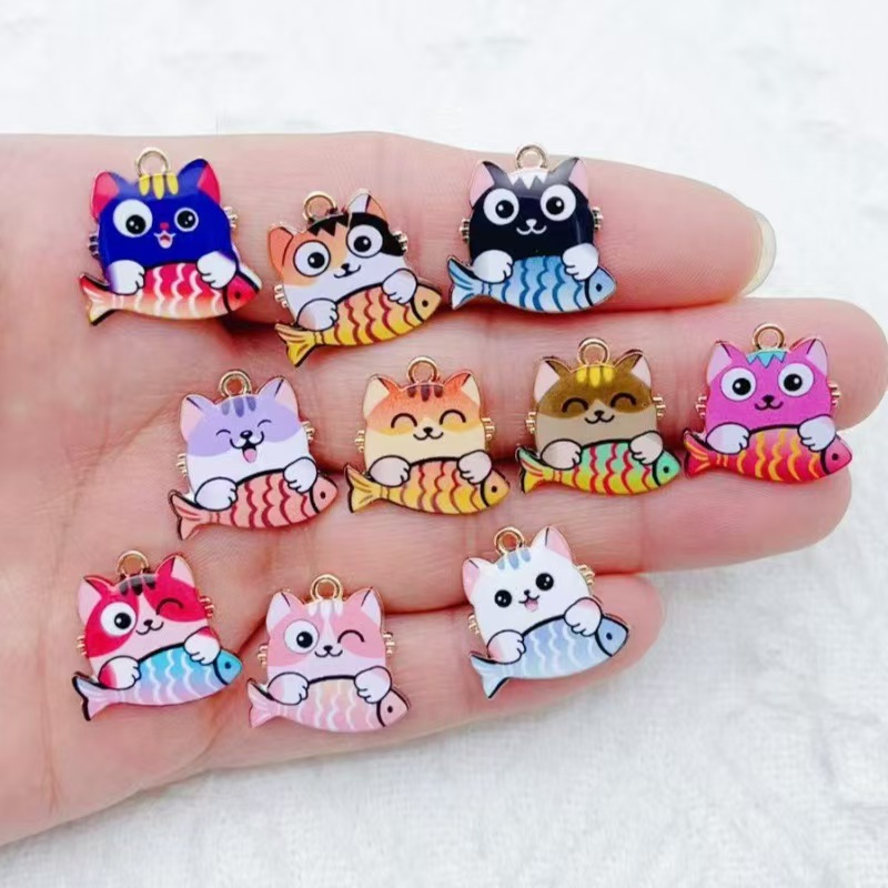 Phone Accessories Diy - 10 pièces de pendentifs animaux en