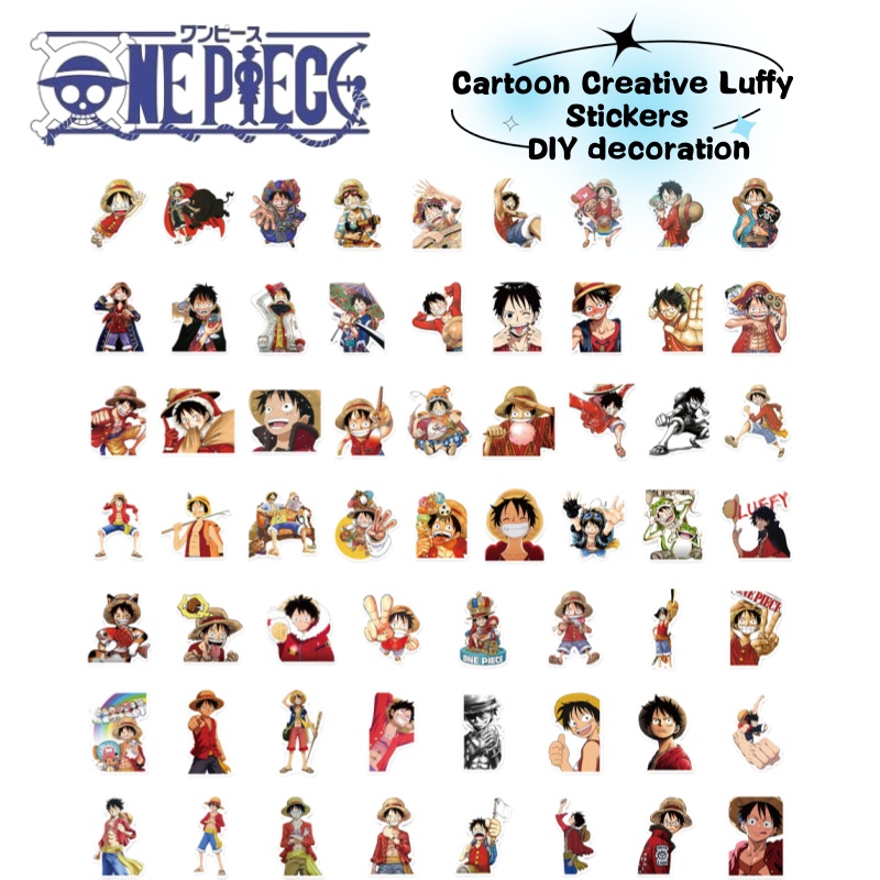 Phone Accessories Diy - Autocollants graffiti de Luffy, personnage de