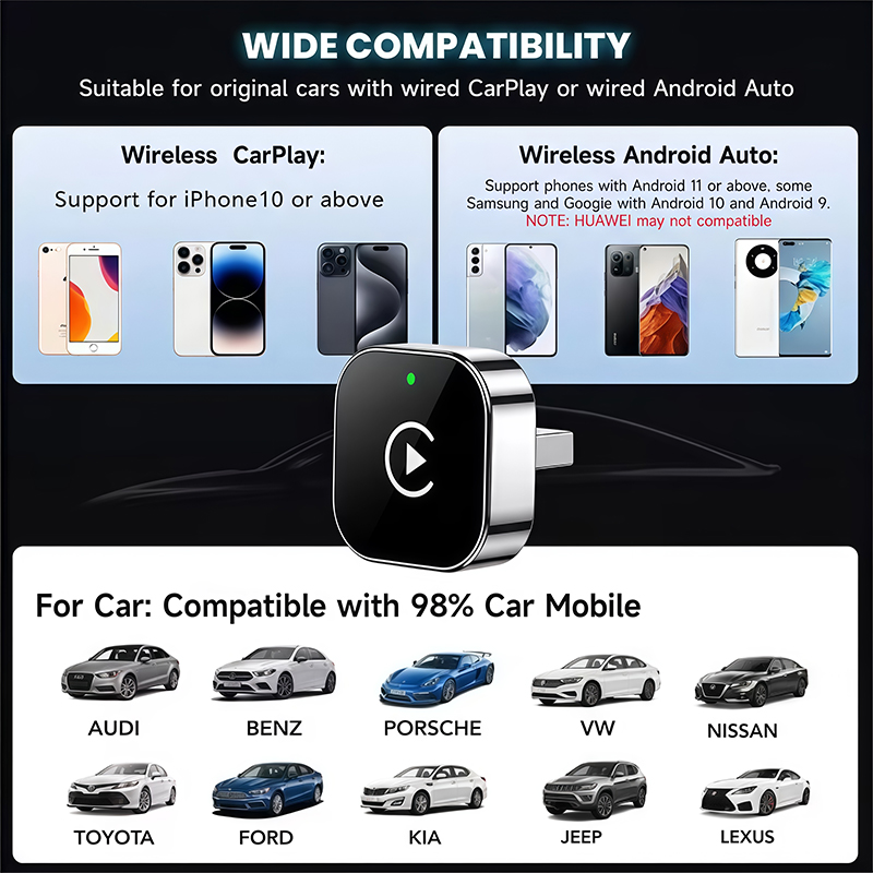 Adaptateur CarPlay sans fil 2- - Phone Accessories Design avis et prix