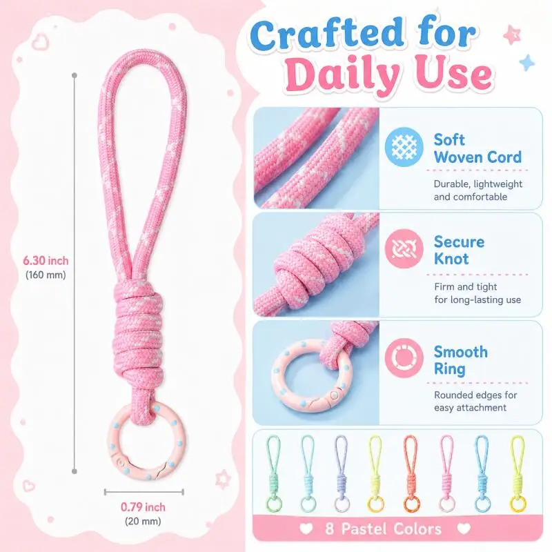 Porte-clés tressé à la main po - Phone Accessories Jewelry avis et prix