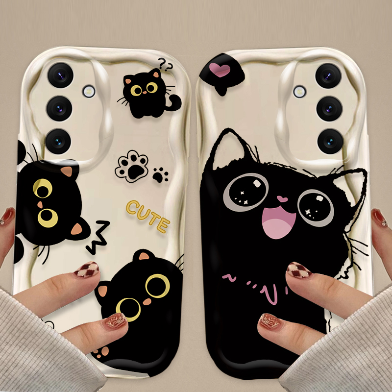 Coque chat noir à grands yeux, - Phone Accessories Samsung avis et prix